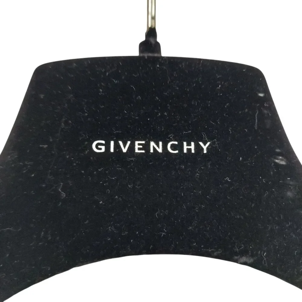 Vintage Givenchy Velvet Clothes Hanger Designer Luxury Black Blazer Coat Jacket